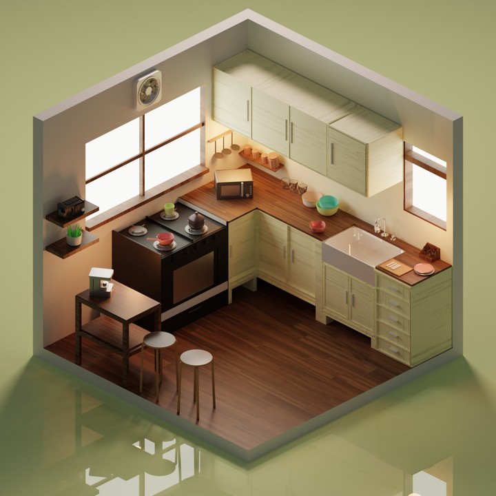 Isometric Kitchen