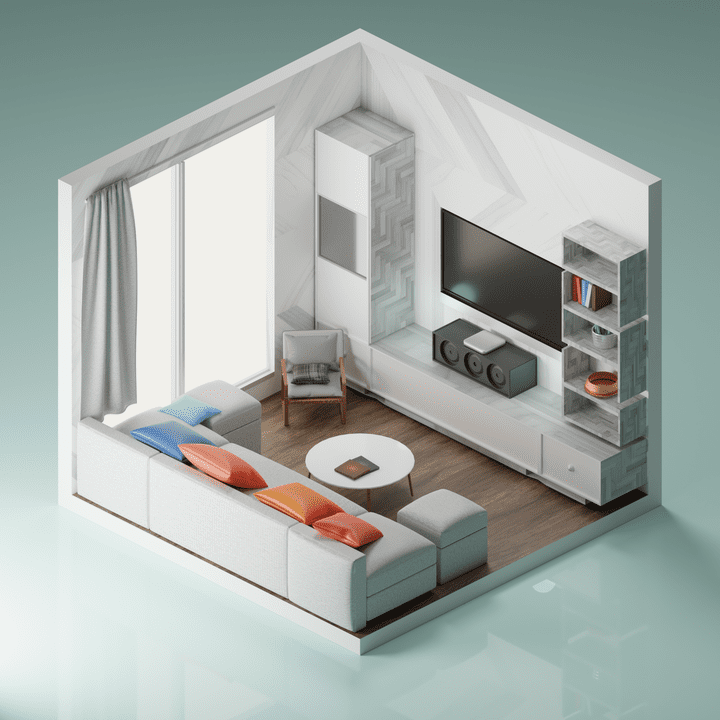 Isometric Living Room