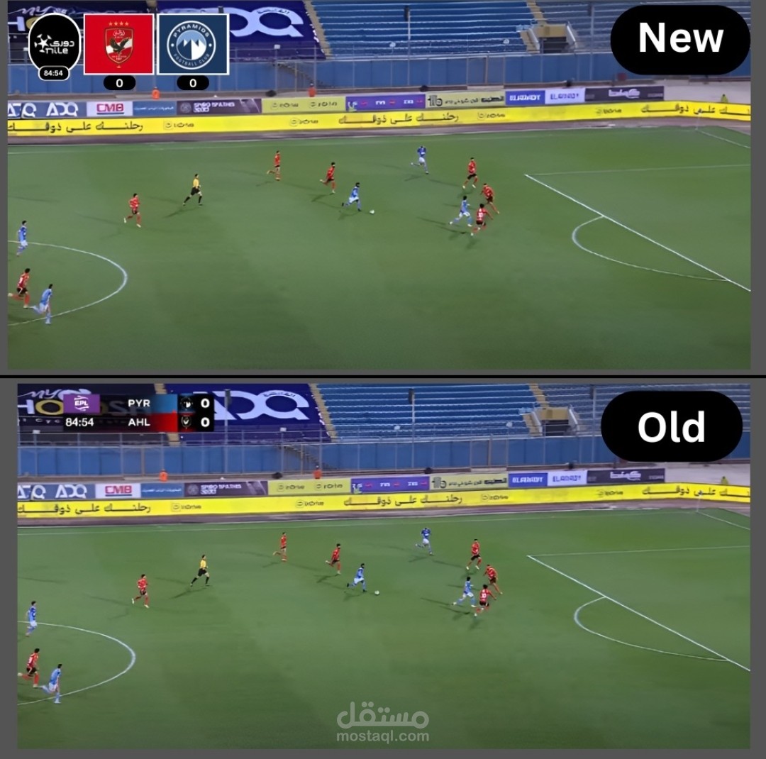New scorebord for the EPL Egyption Premier League