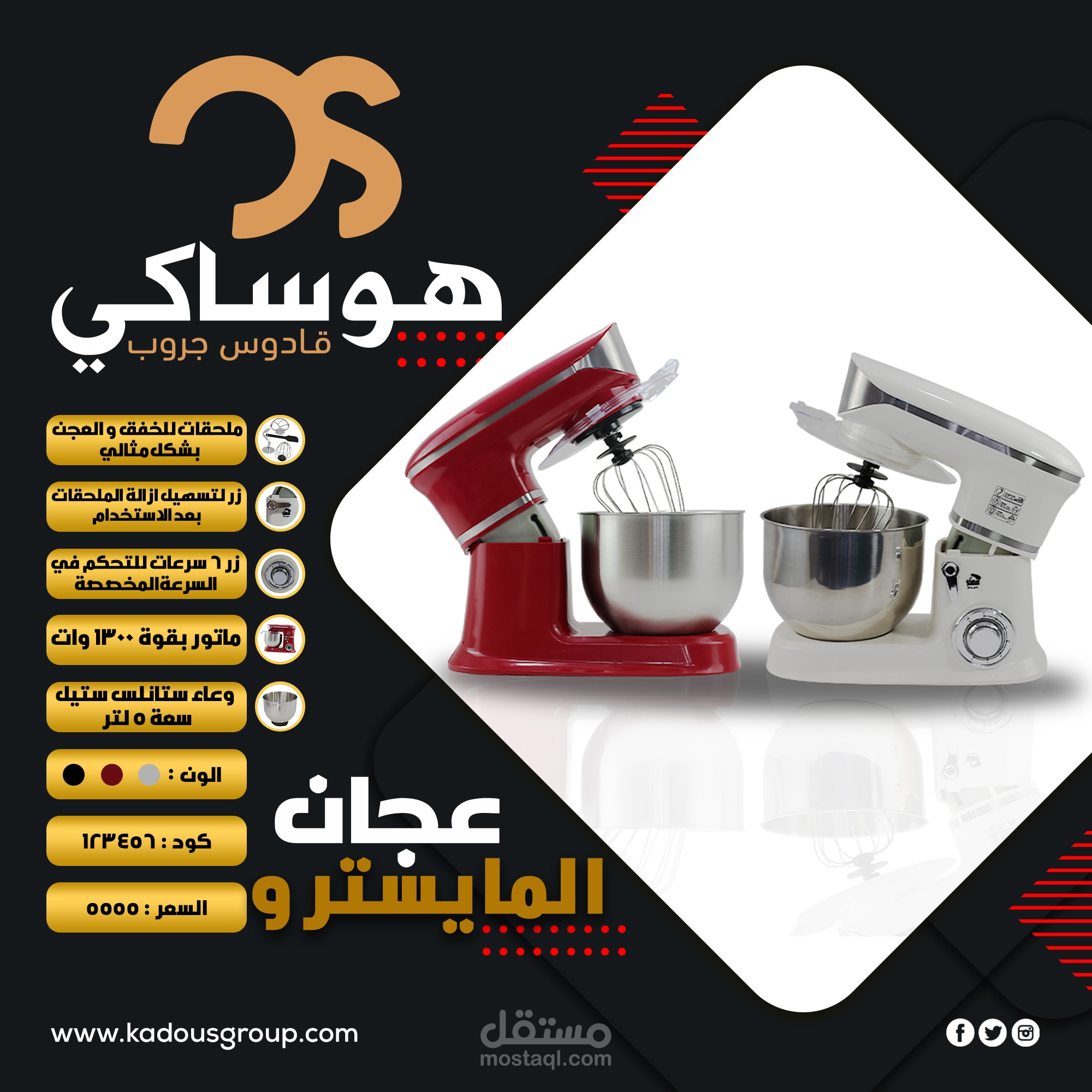 صورة من كتالوج تم تصميمة لشركة لتصنيع الجهزة الكهربائية الخفيفة
