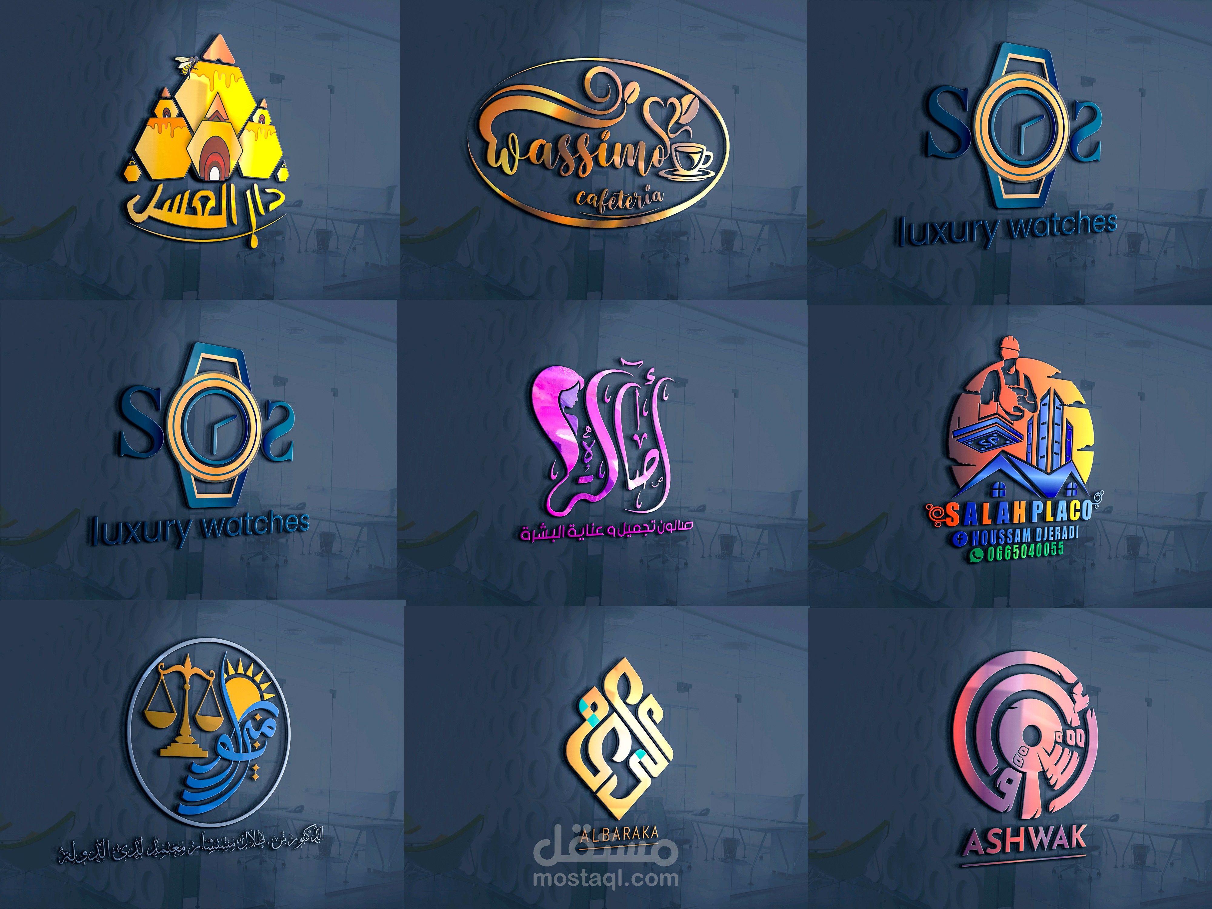 تصميم شعارات و هويات بصرية إحترافية لمختلف النشاطات و الأعمال