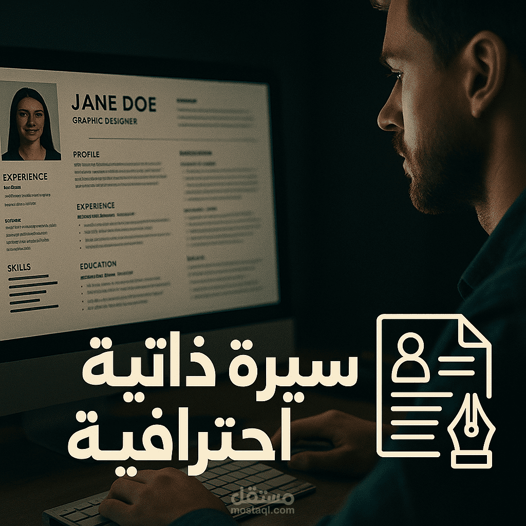 خبير صياغة السير الذاتية و تصميمها كواجهة ويب