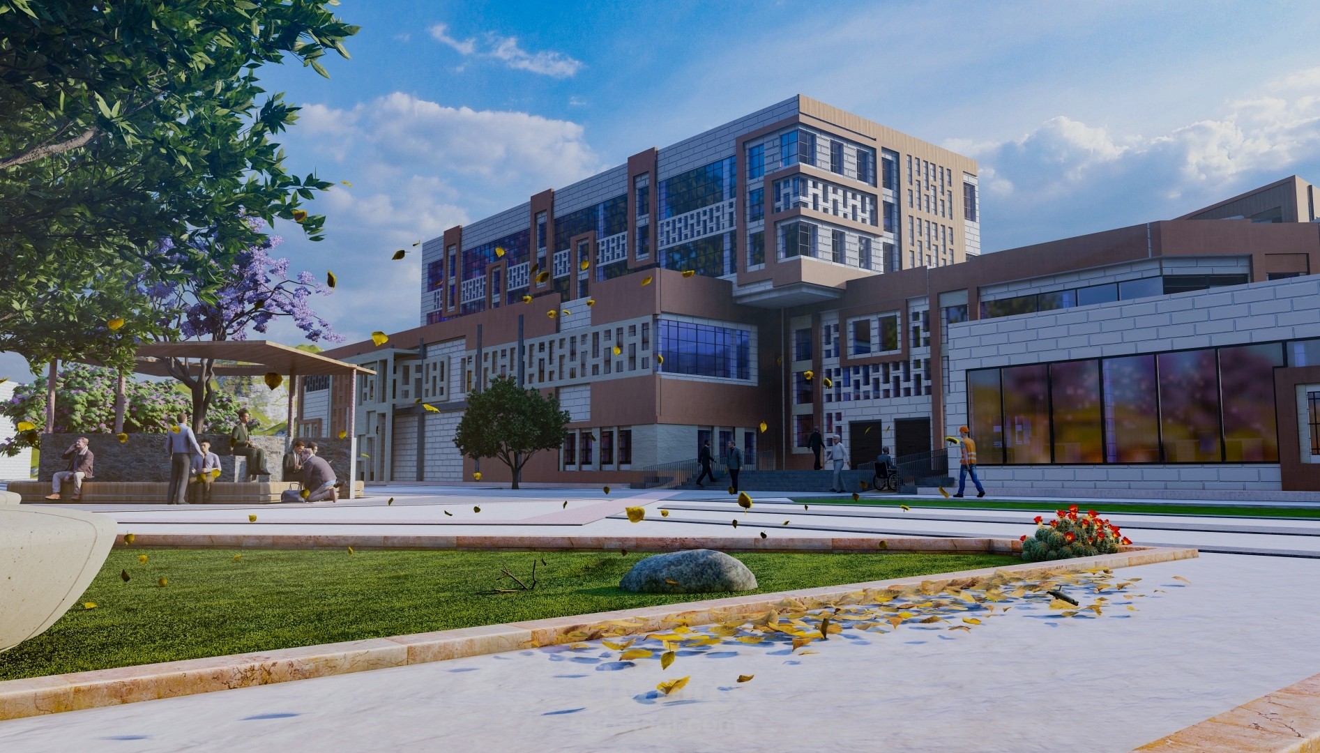 تصميم مشروع كلية هندسة وعمارة