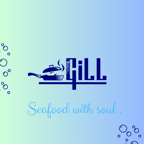 هوية بصرية متكاملة لمطعم مأكولات بحرية – Gill