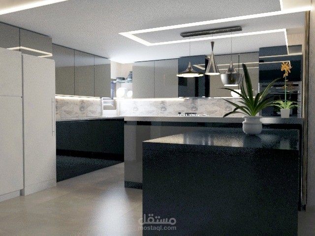 تصميم داخلى kitchen - office