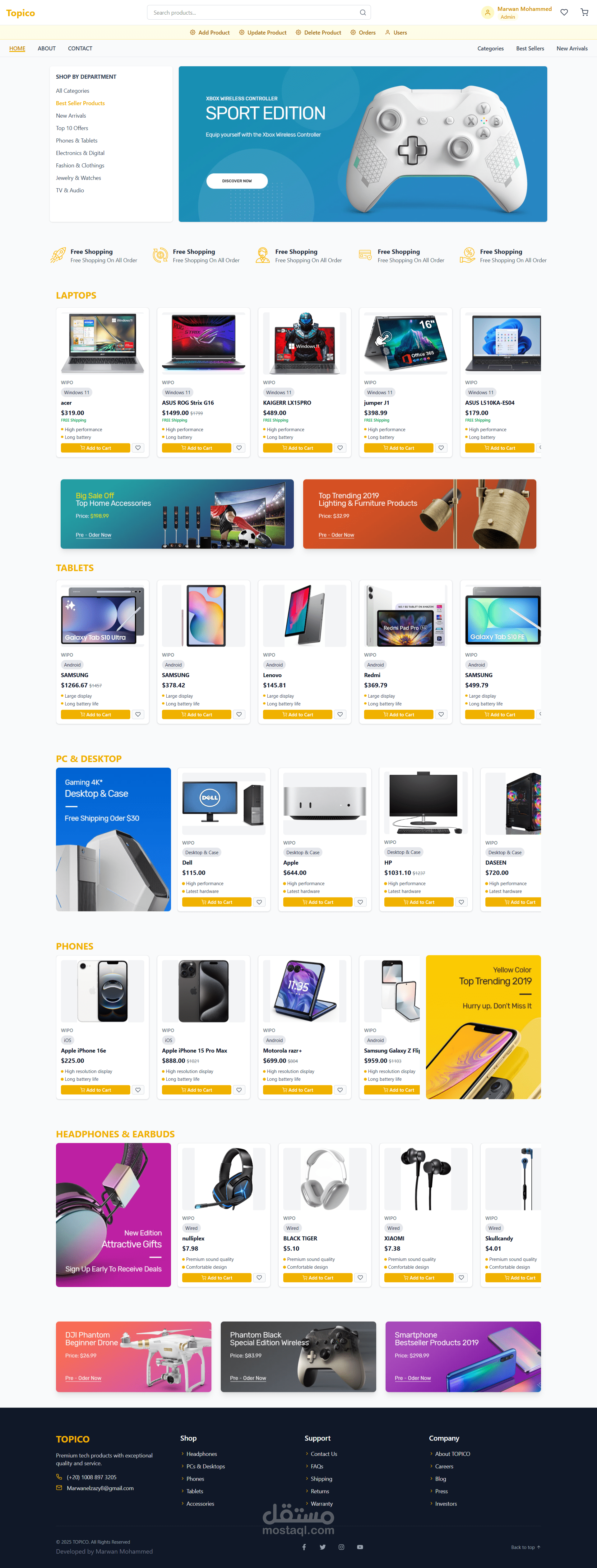 Topico – E-Commerce Website (Full-Stack)