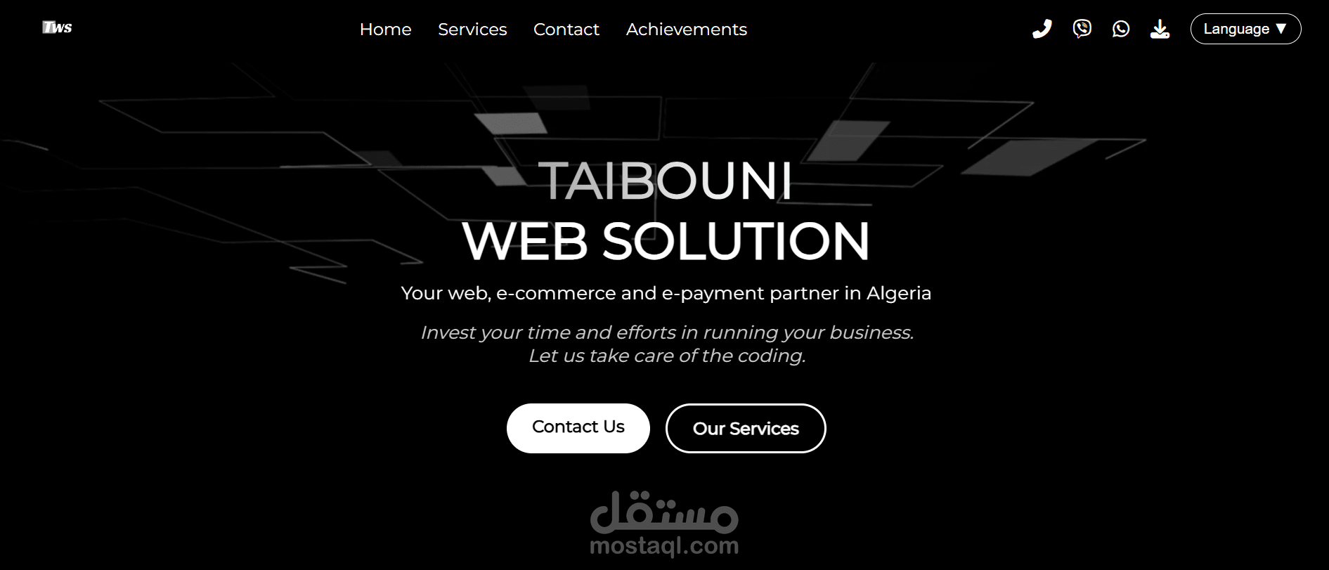 Personal UI/UX Challenge: Redesign of Taibouni Web Solution Homepage