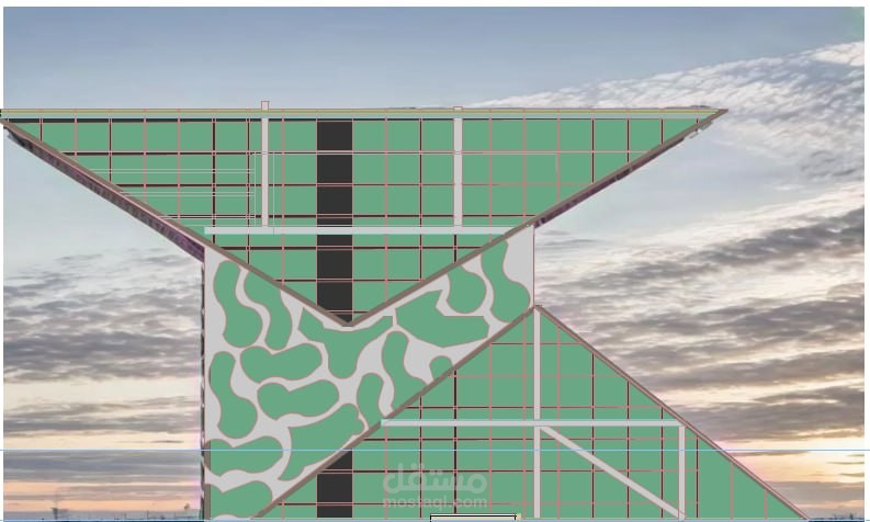 Ai with virtual word center + buildings