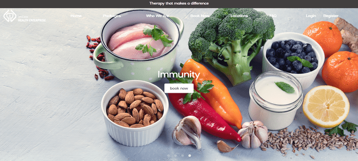 تطوير موقع لخدمة Beauty Infusion باستخدام React وBootstrap وتجهيز نظام حجز إلكتروني