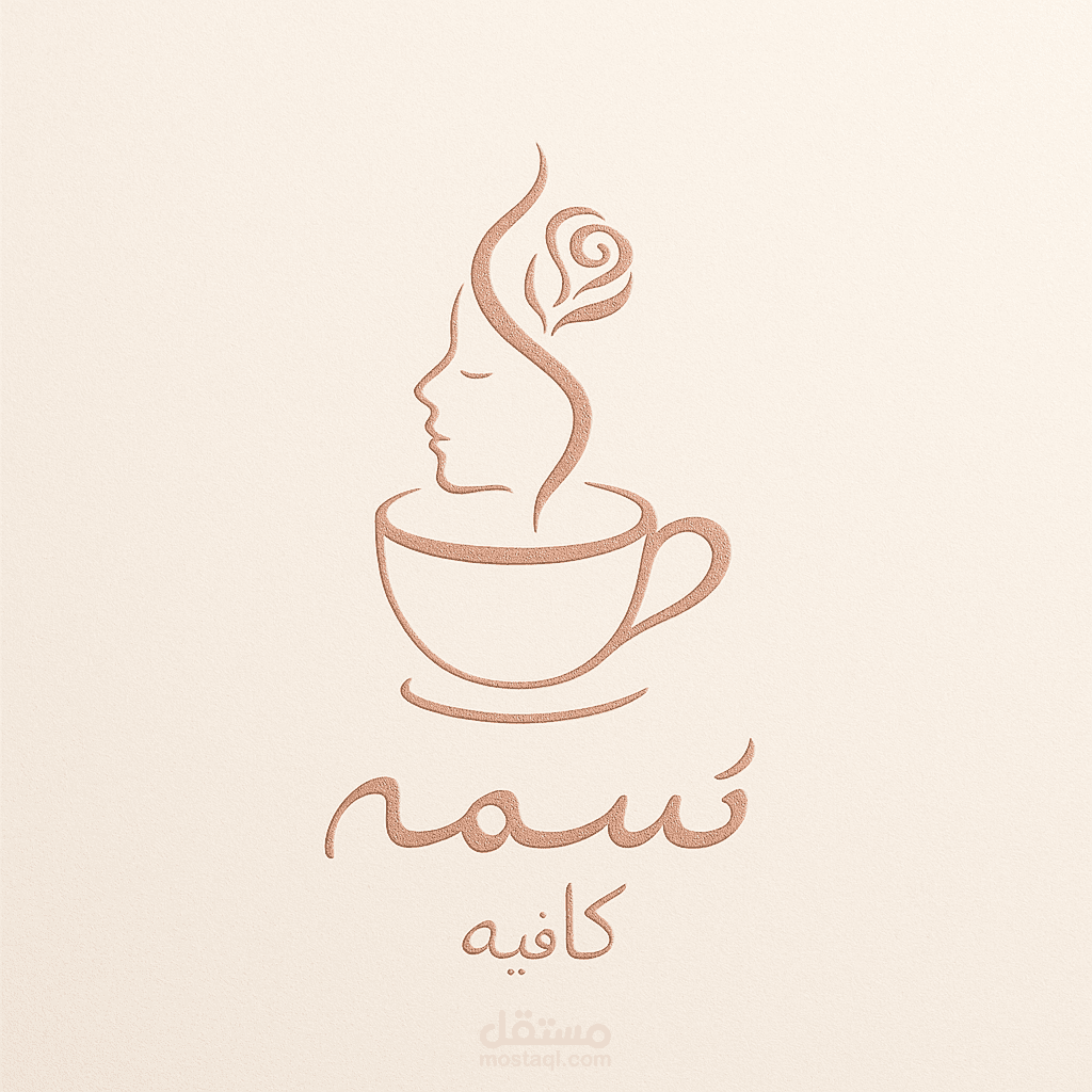 شعار أنثوي راقٍ لمقهى نسائي | "نسمة كافيه"