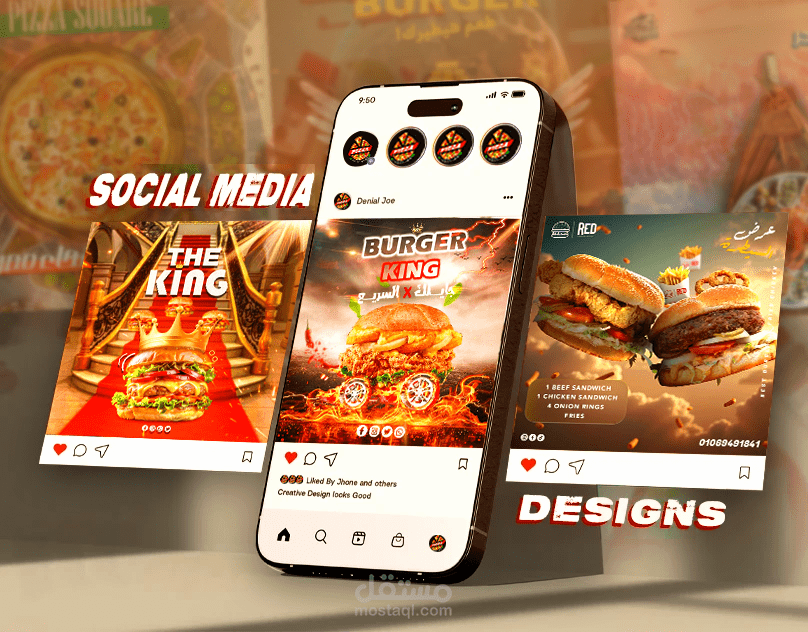 Social Media Food Desgins