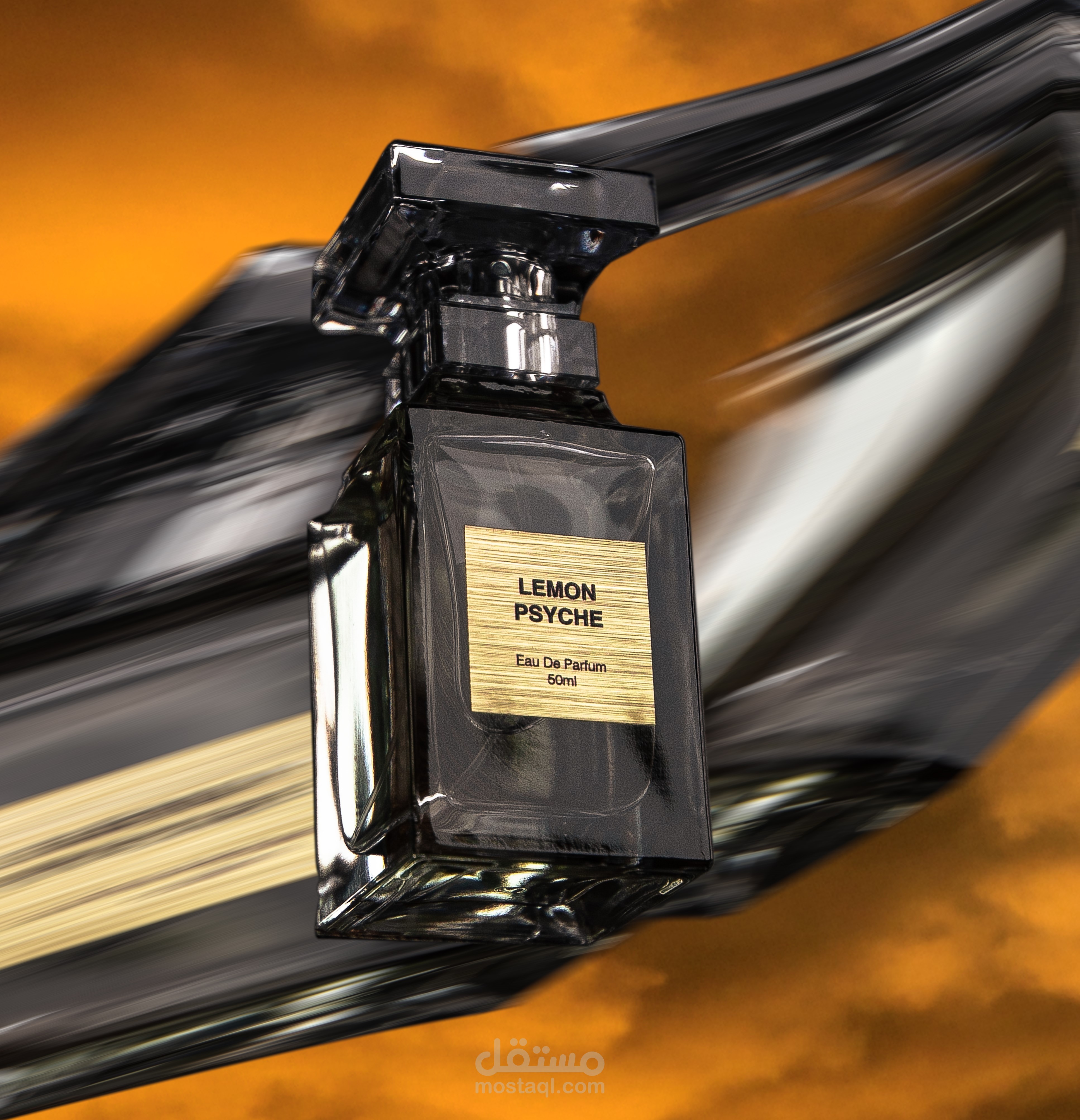 إظهار واقعي(Render) لزجاجة عطر ثلاثية الأبعاد باستخدام Blender