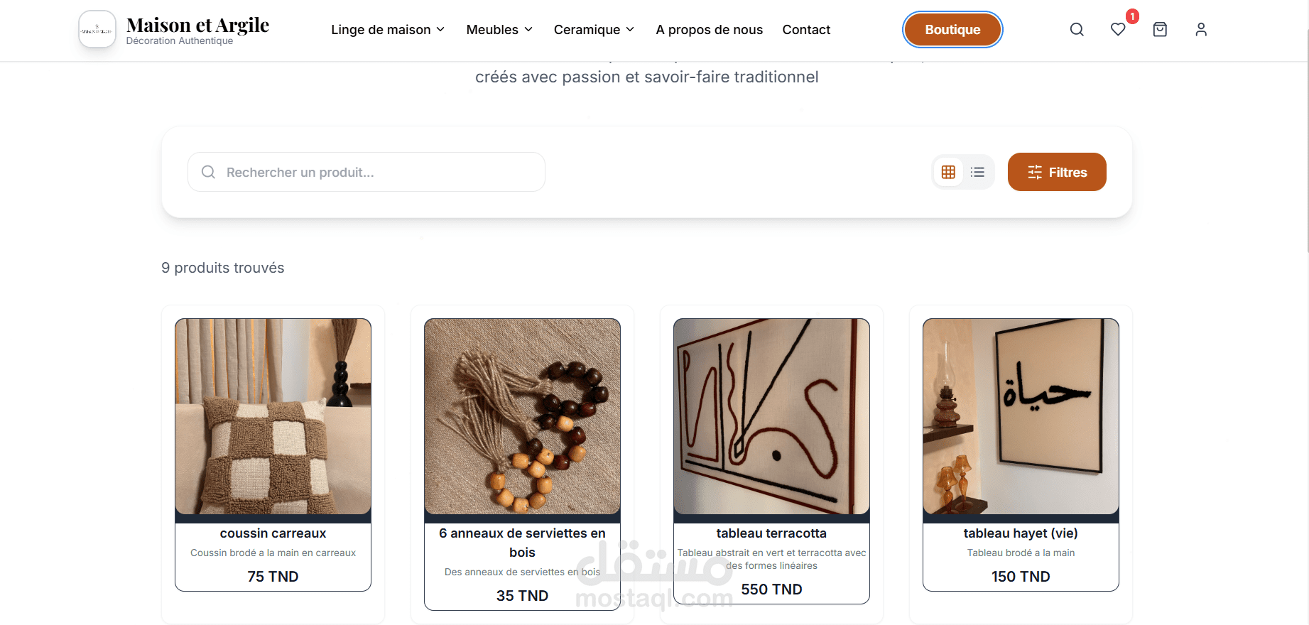 Ecommerce FULL STACK website