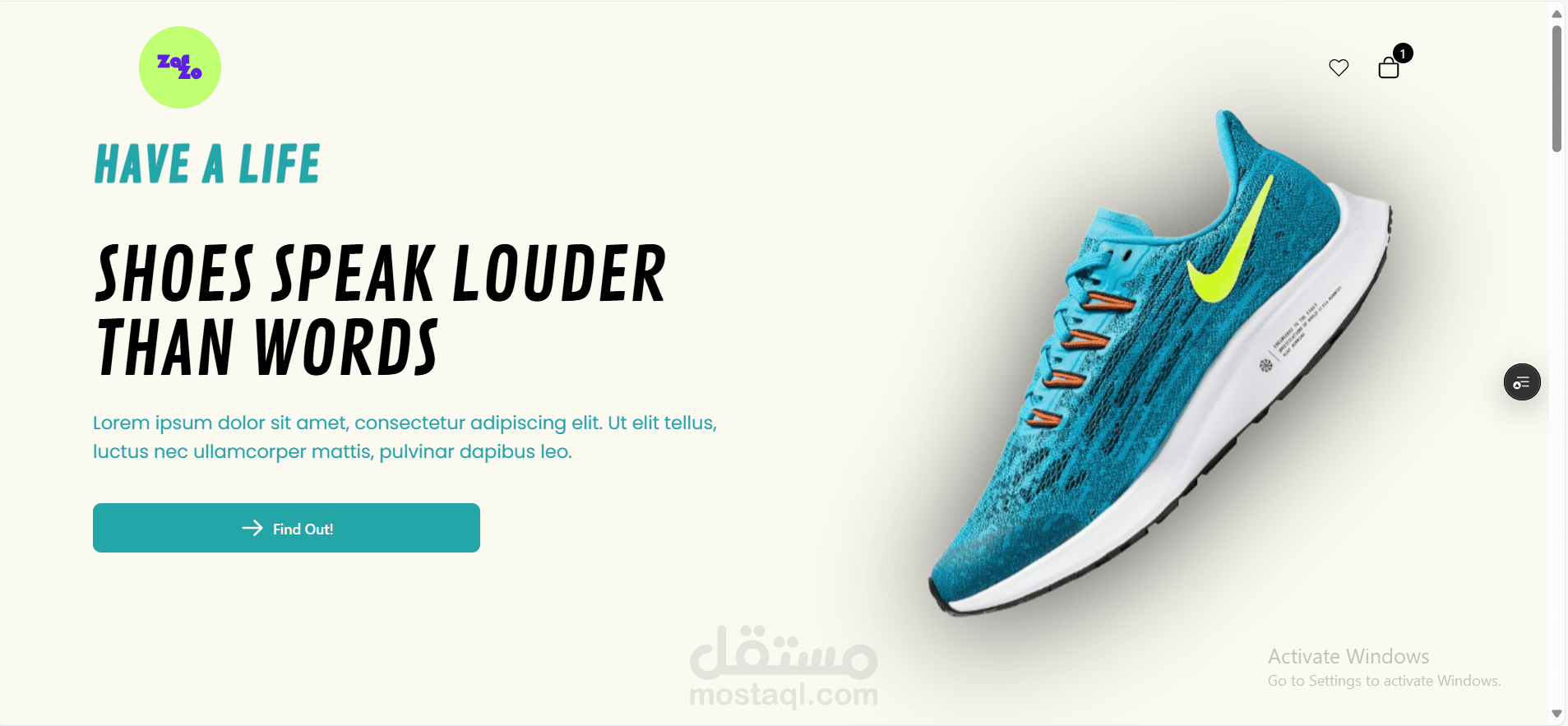 custom-designed eCommerce Shoe Store with Smooth UI & Shopify Checkout