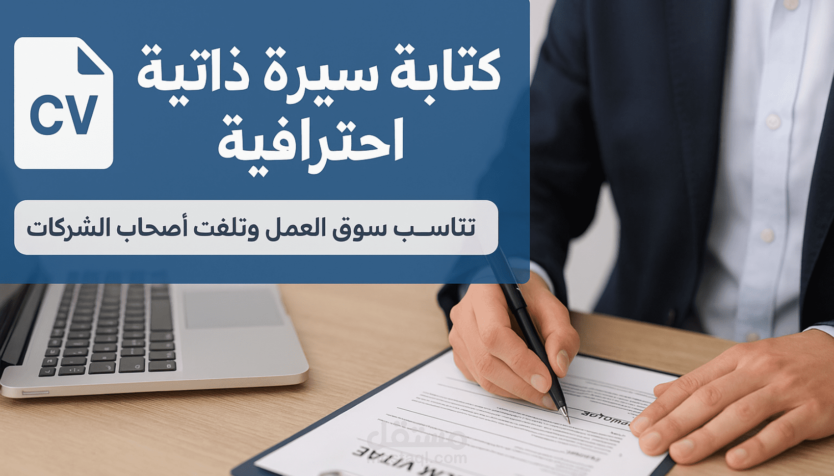 سأكتب لك سيرة ذاتية (CV) احترافية تلفت أنظار مسؤولي التوظيف