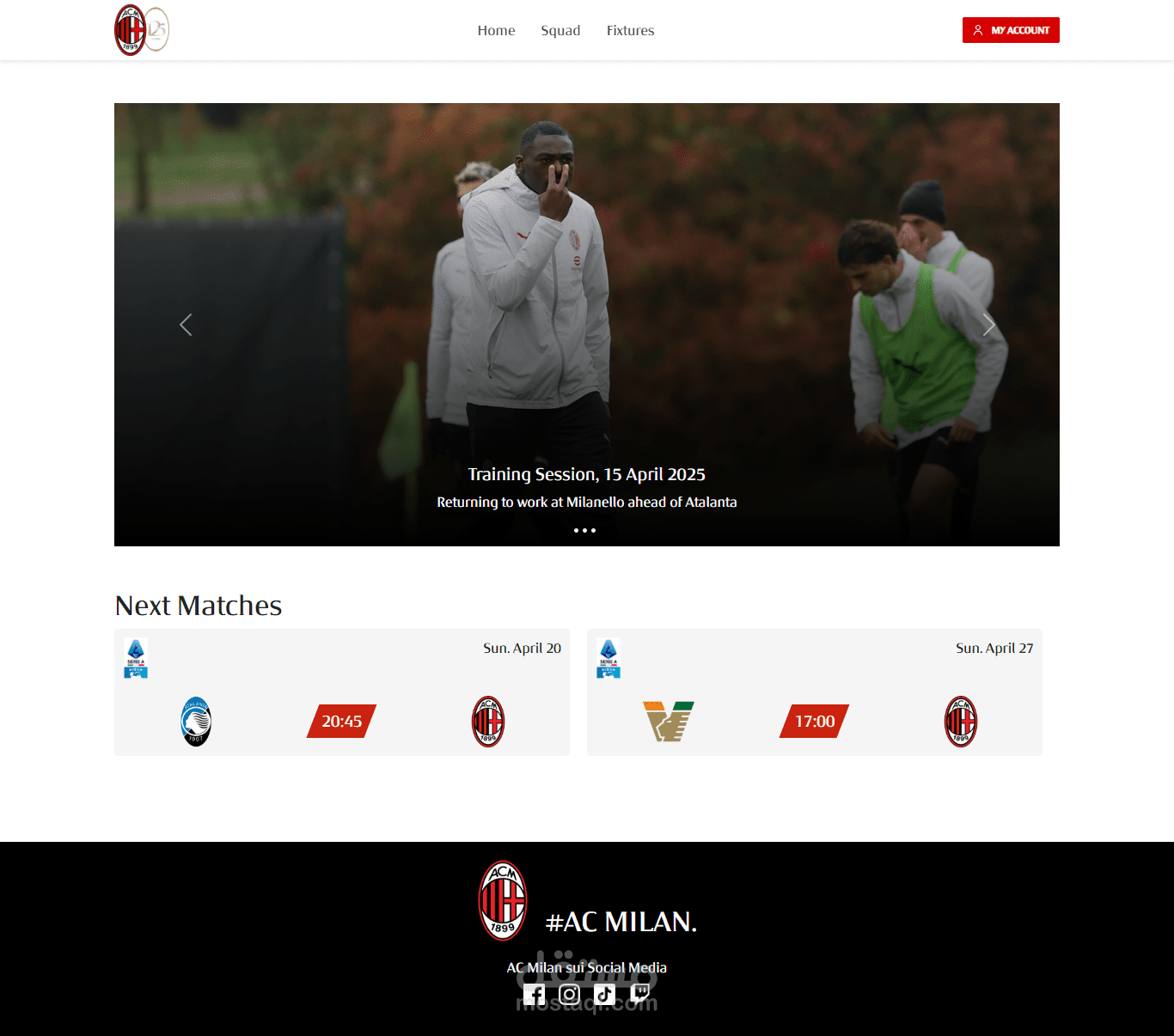 AC Milan Website