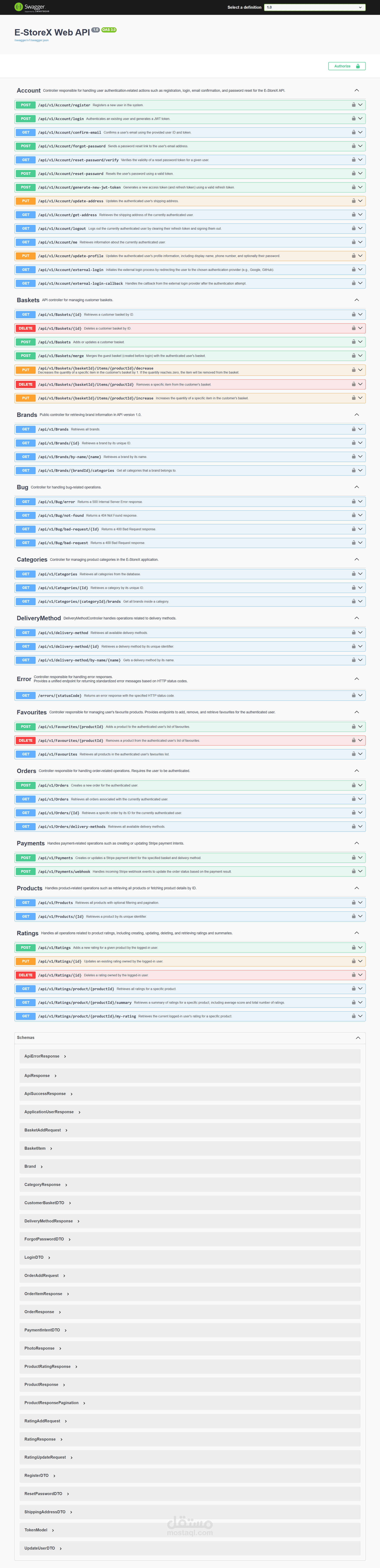 E-StoreX API