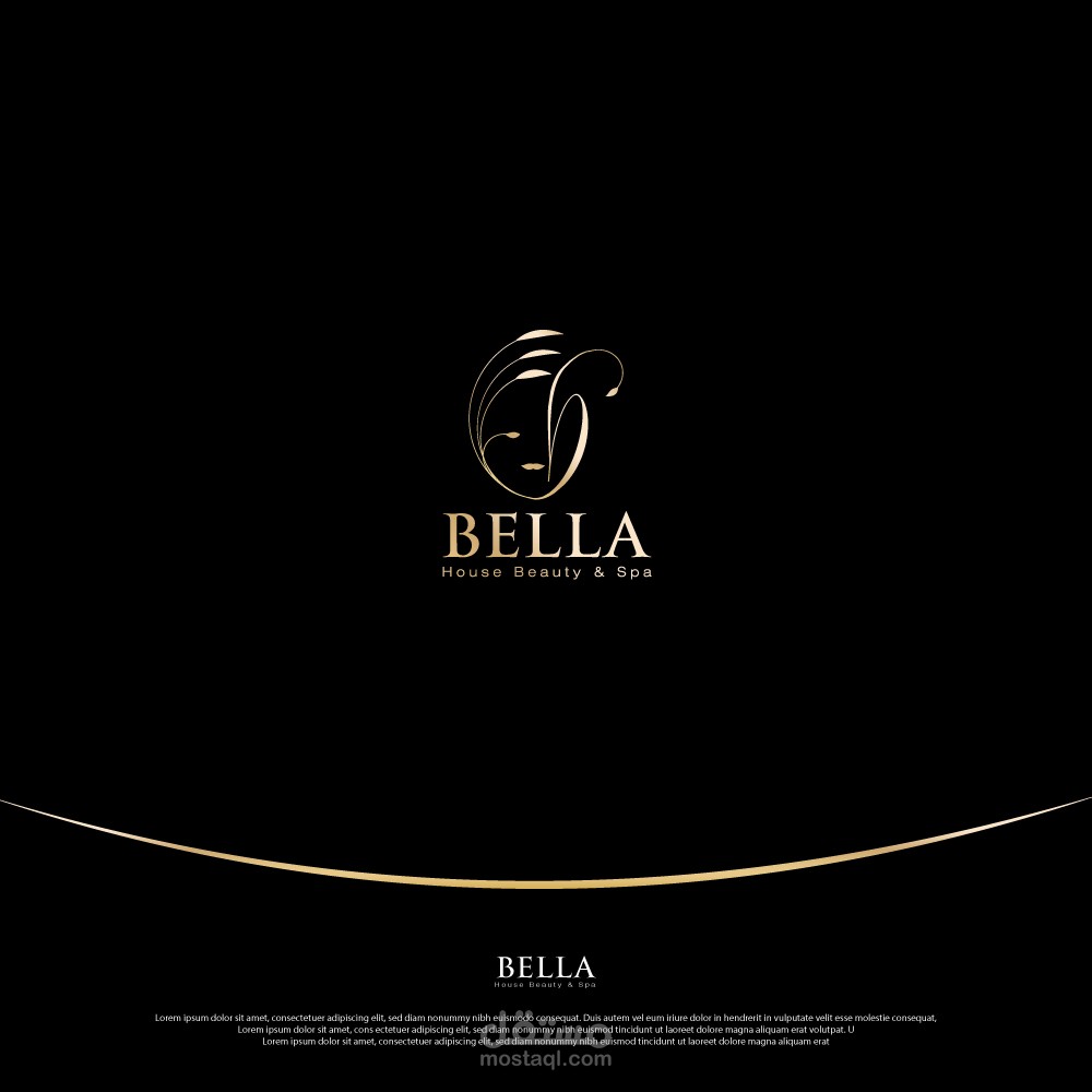 شعار "BELLA" خاص بمحل للتجميل