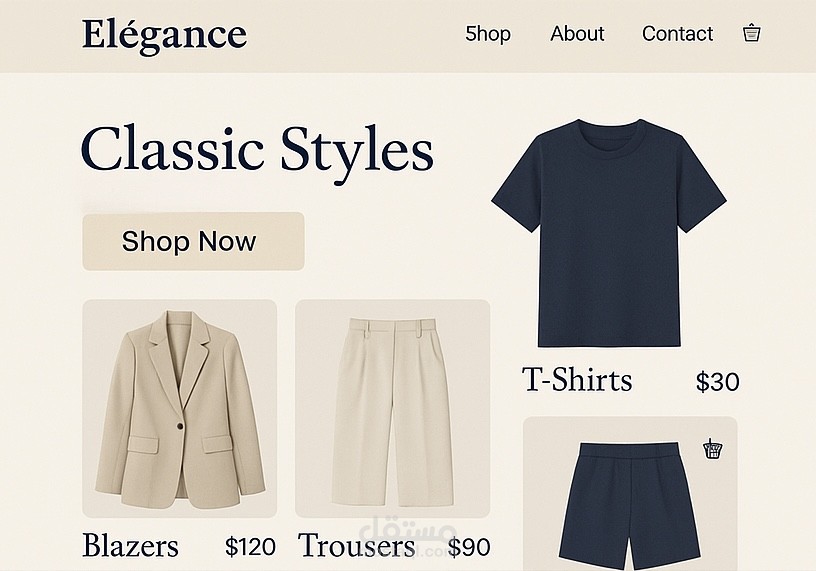 متجر إلكتروني للأزياء الكلاسيكية – Classic Styles