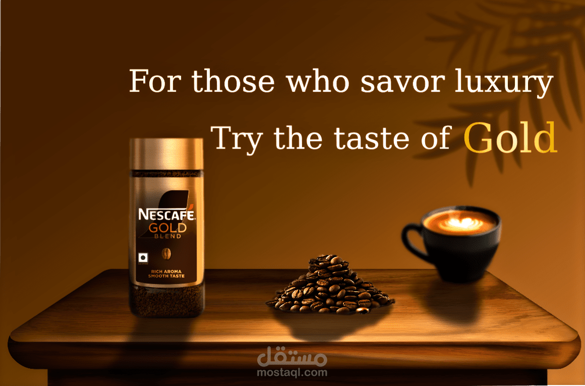 a poster of nescafe gold