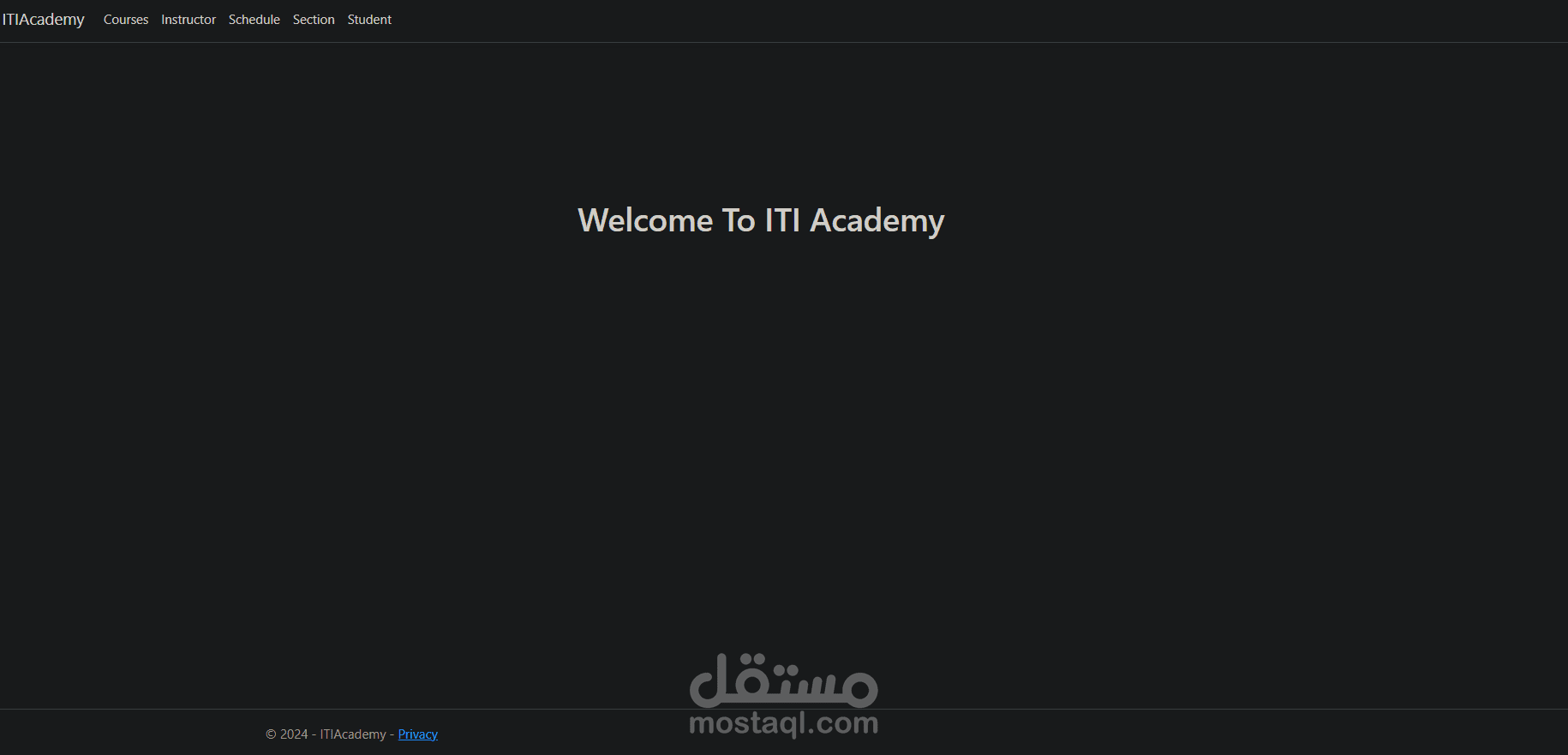 نظام إدارة مركز كورسات (ITI)