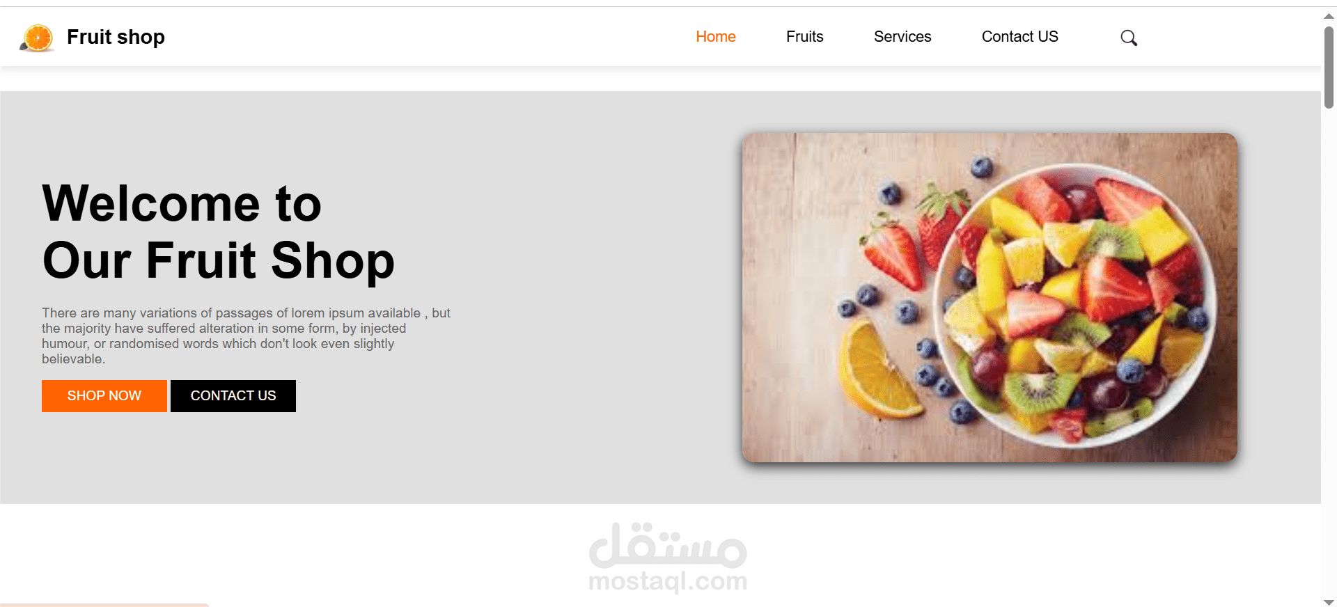 Fruit Shop WebSite