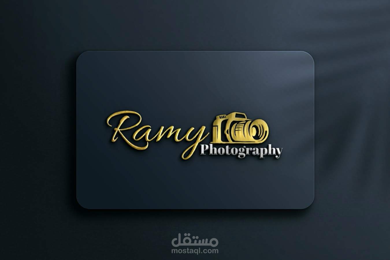 لوجو Ramy Photography – هوية مرئية راقية لمصور فوتوغرافي