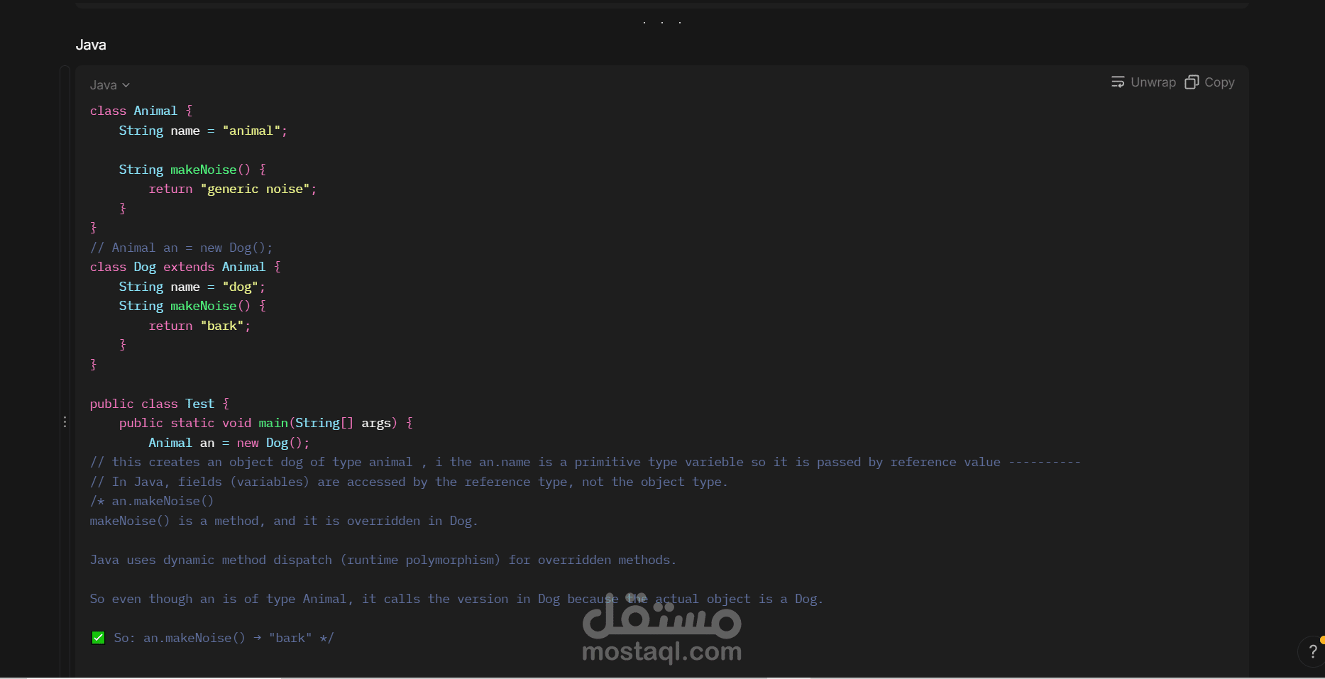 JAVA PROGRAMMING