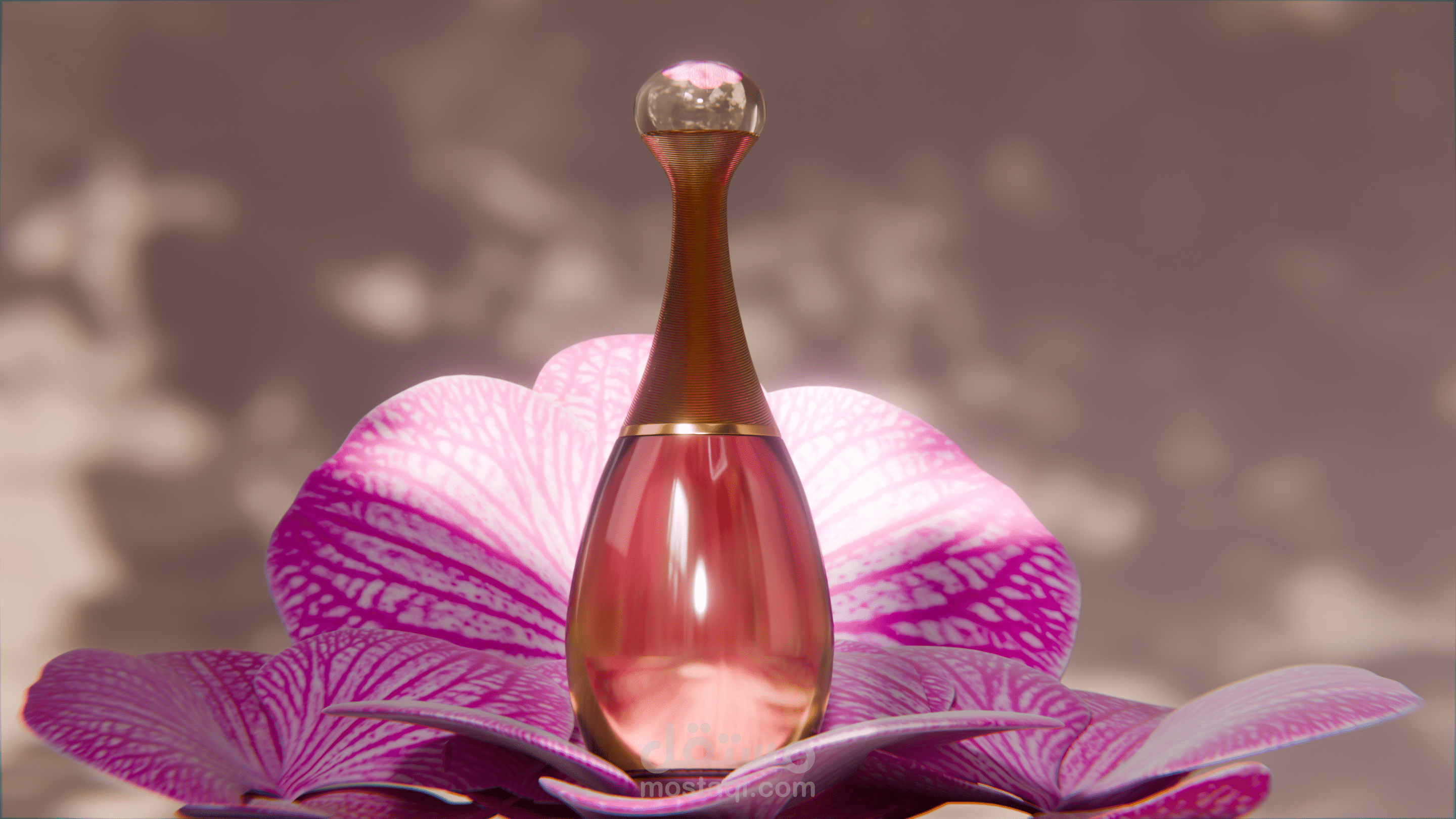 تصميم زجاجة عطر واقعية | مشروع 3D كامل من الصفر