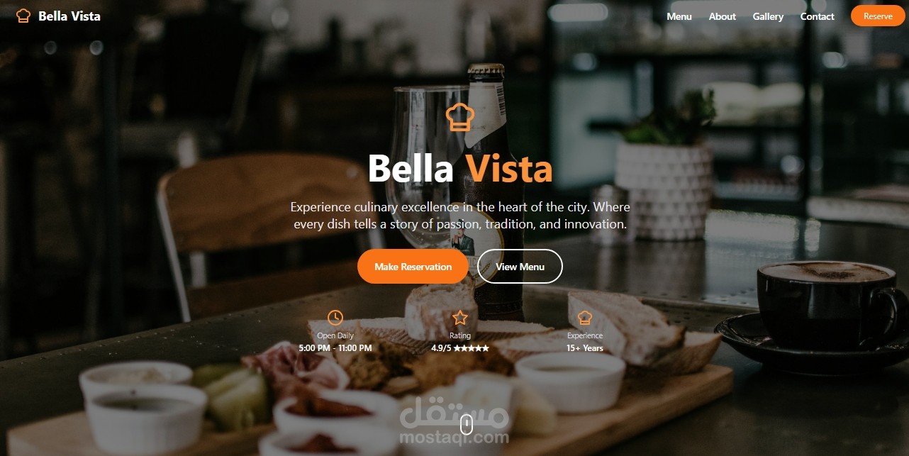 restaurant website