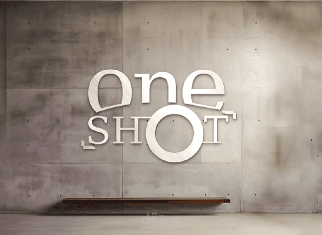 One Shot agency logo تصميم شعار