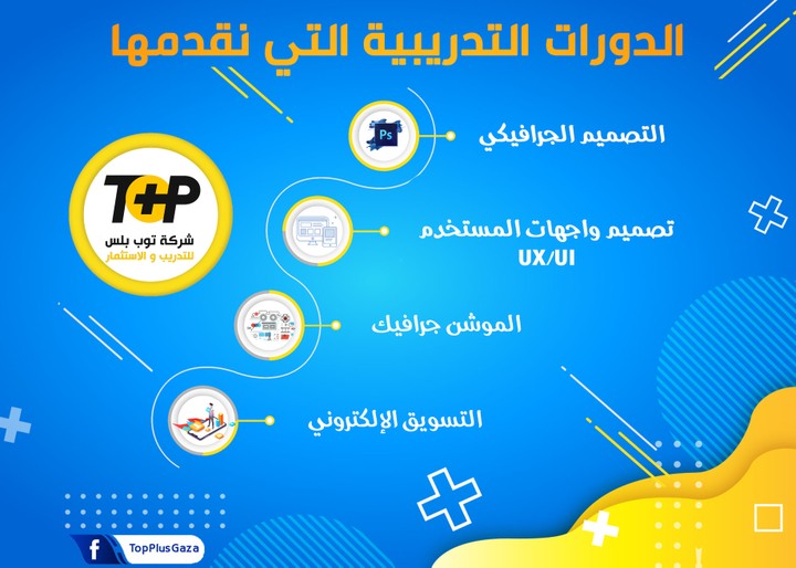 إعلانات دورات لصالح شركة top plus للتدريب والاستثمار . يوسف السباح