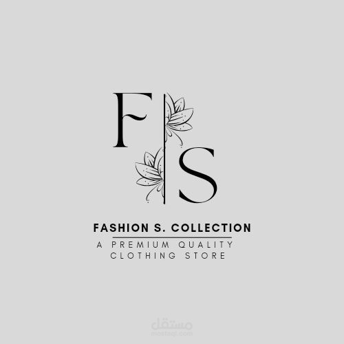 تصميم شعار عصري لعلامة أزياء F.S Collection