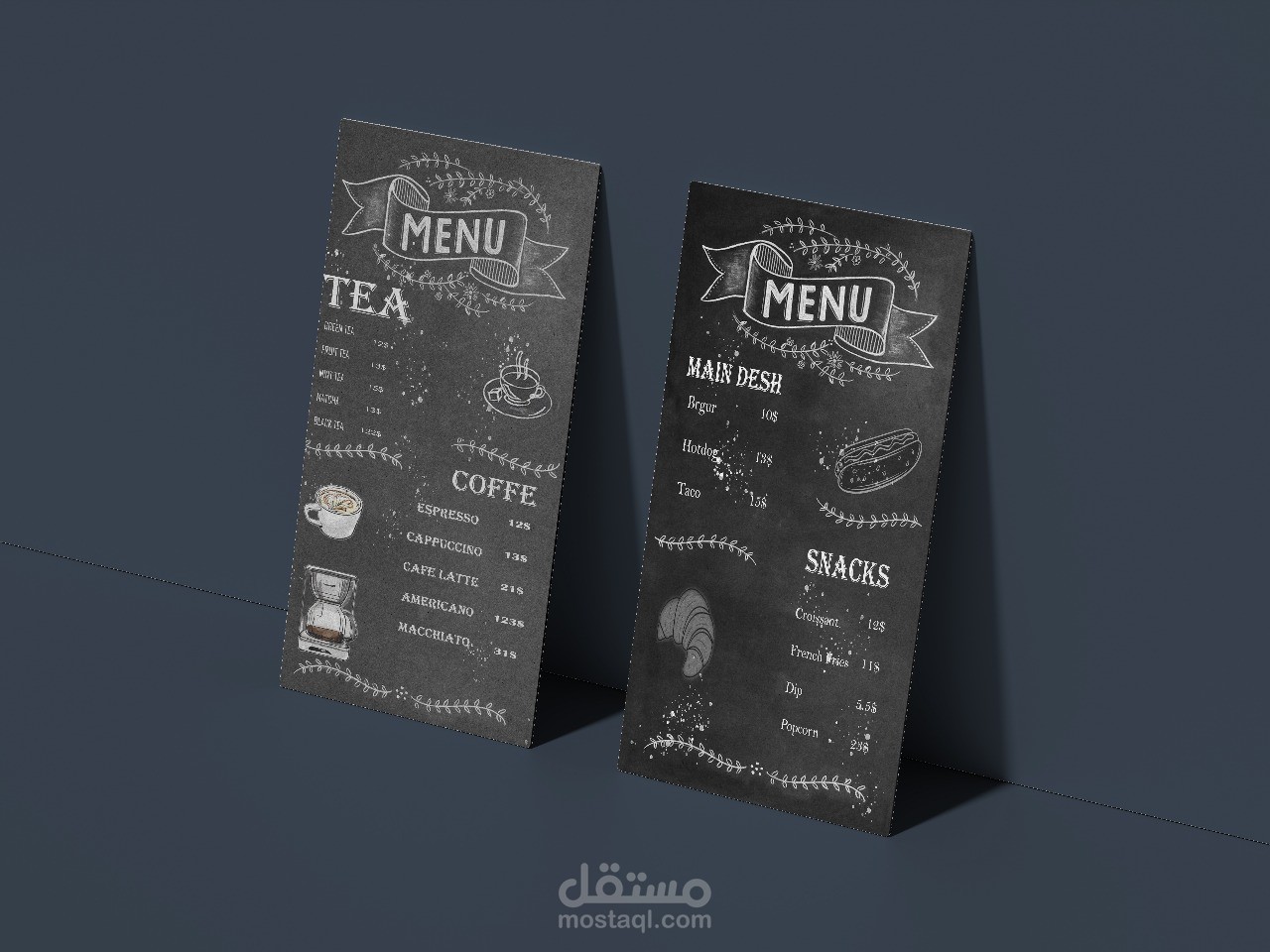 قائمه محل قهوه