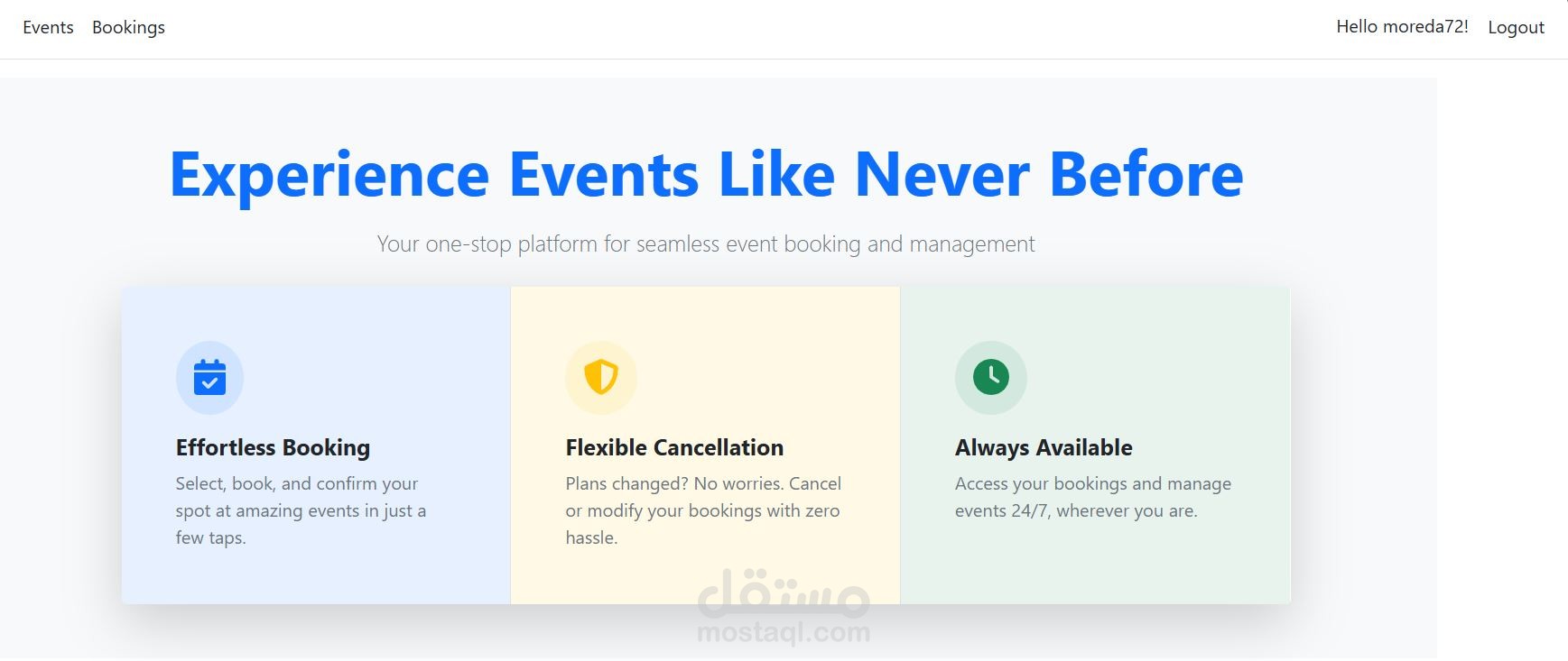 Events Managment System