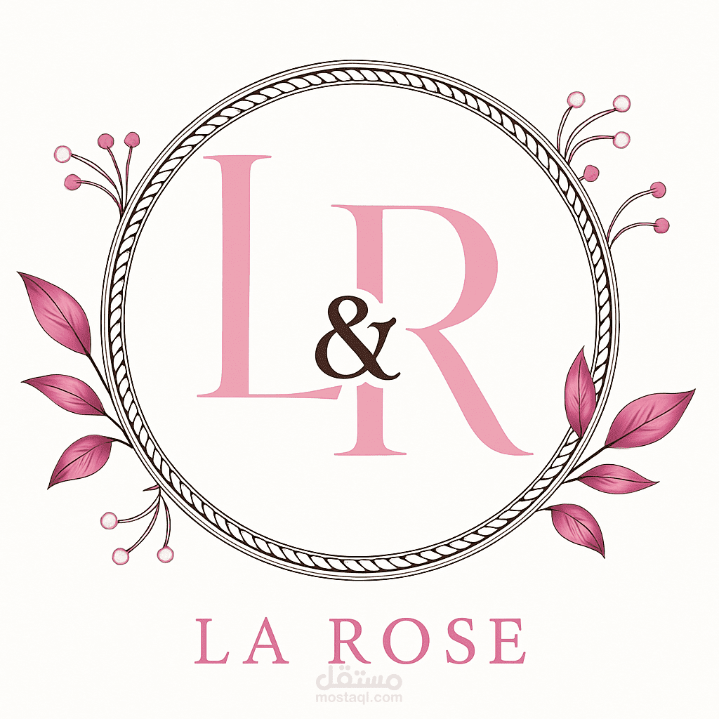 هوية بصرية لعلامة تجميل la rose