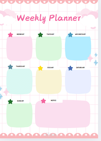 weekly planner