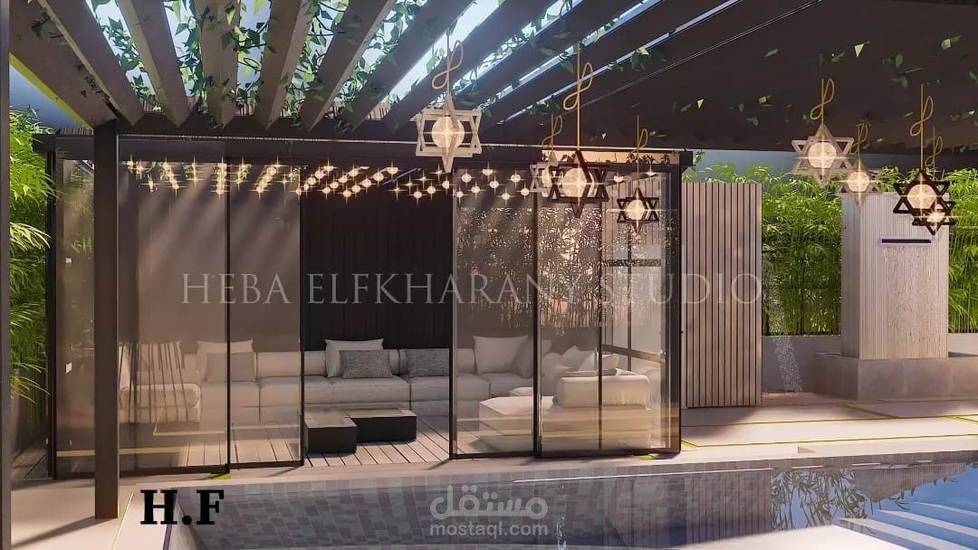 Luxury Modern Villa Outdoor Design – All-Season Comfort & Elegance