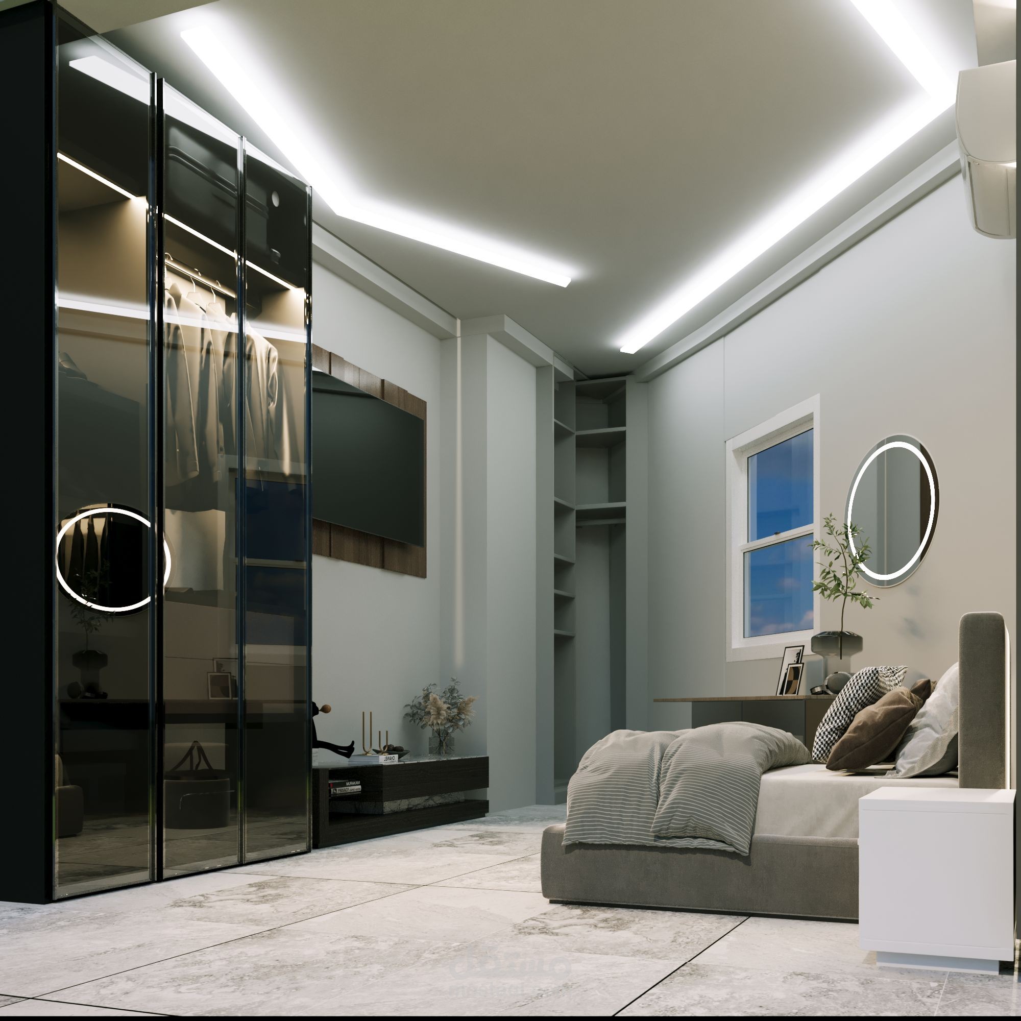 Modern bedroom design in Egypt