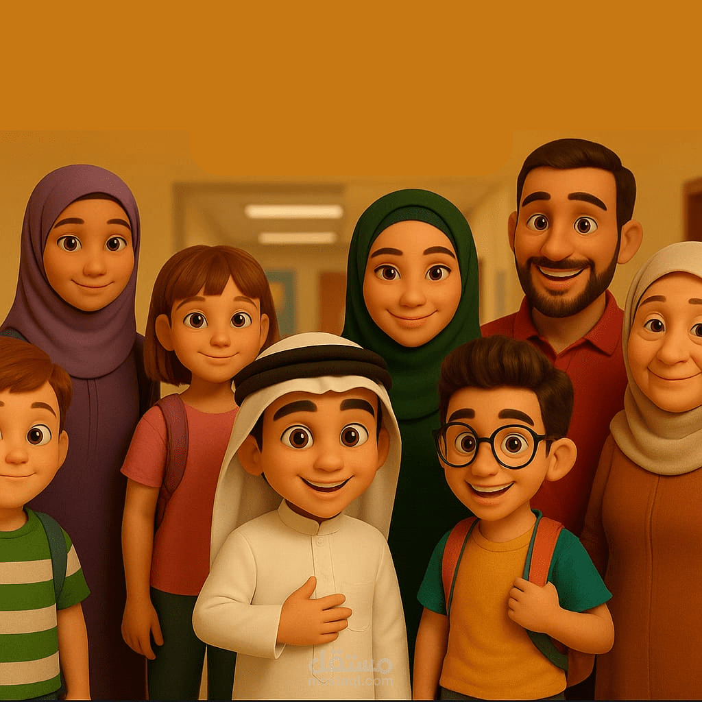 تصميم قصص مصورة ثلاثية الأبعاد (3D) عالية الدقة بأسلوب احترافي وجذاب للأطفال