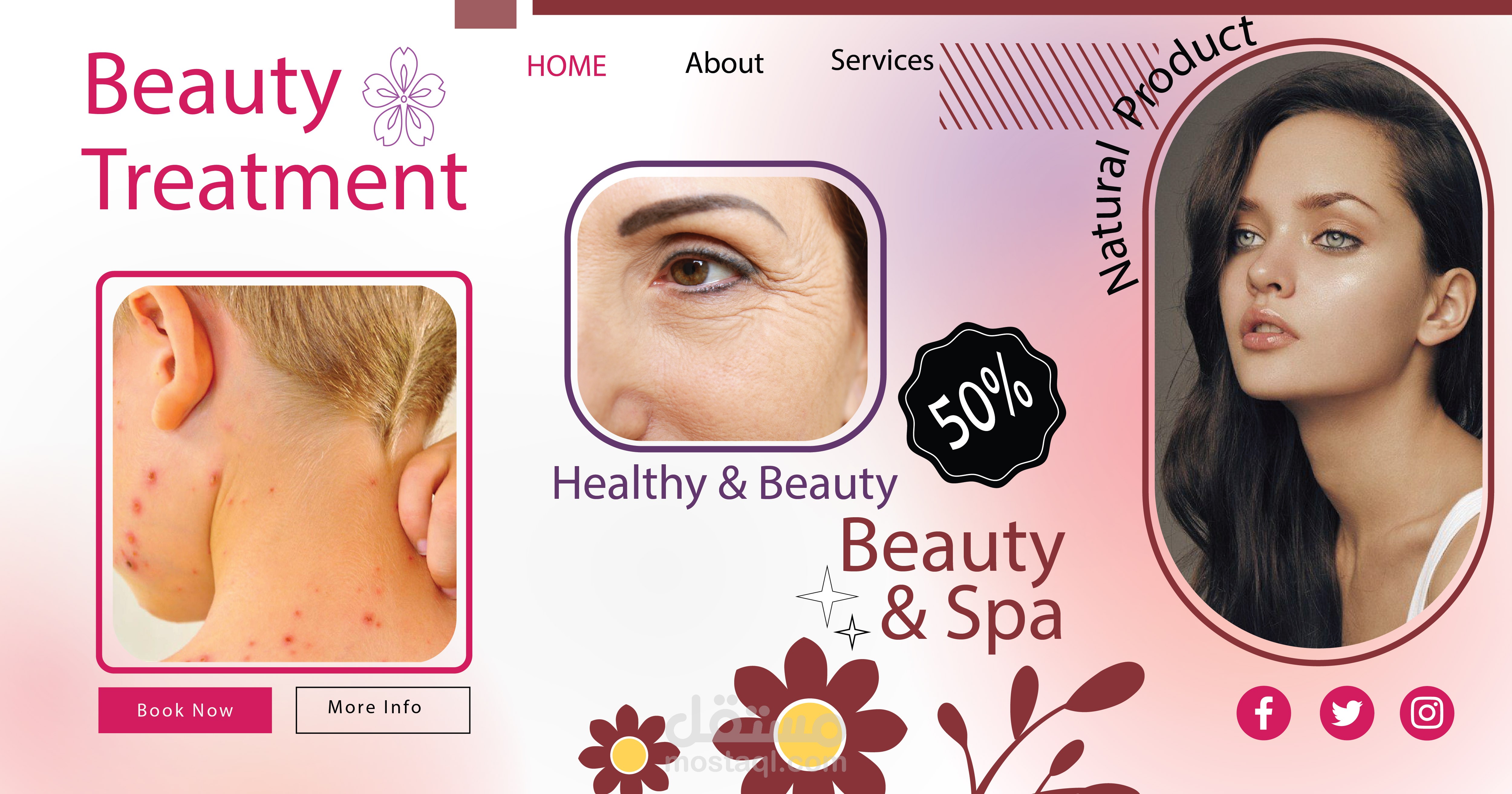 Poster for a beauty center