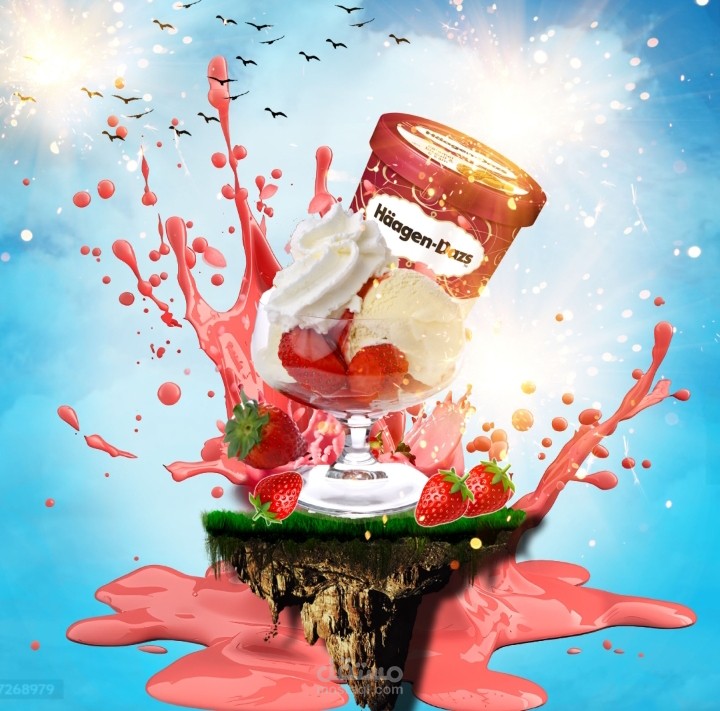 تصميم إعلاني لمنتج ما