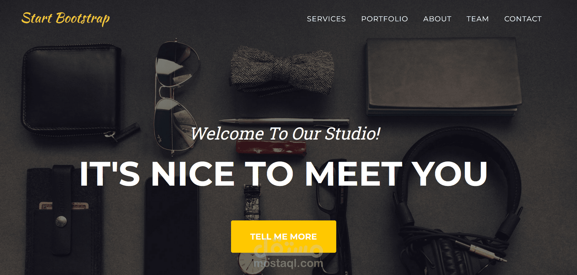 start bootstrap