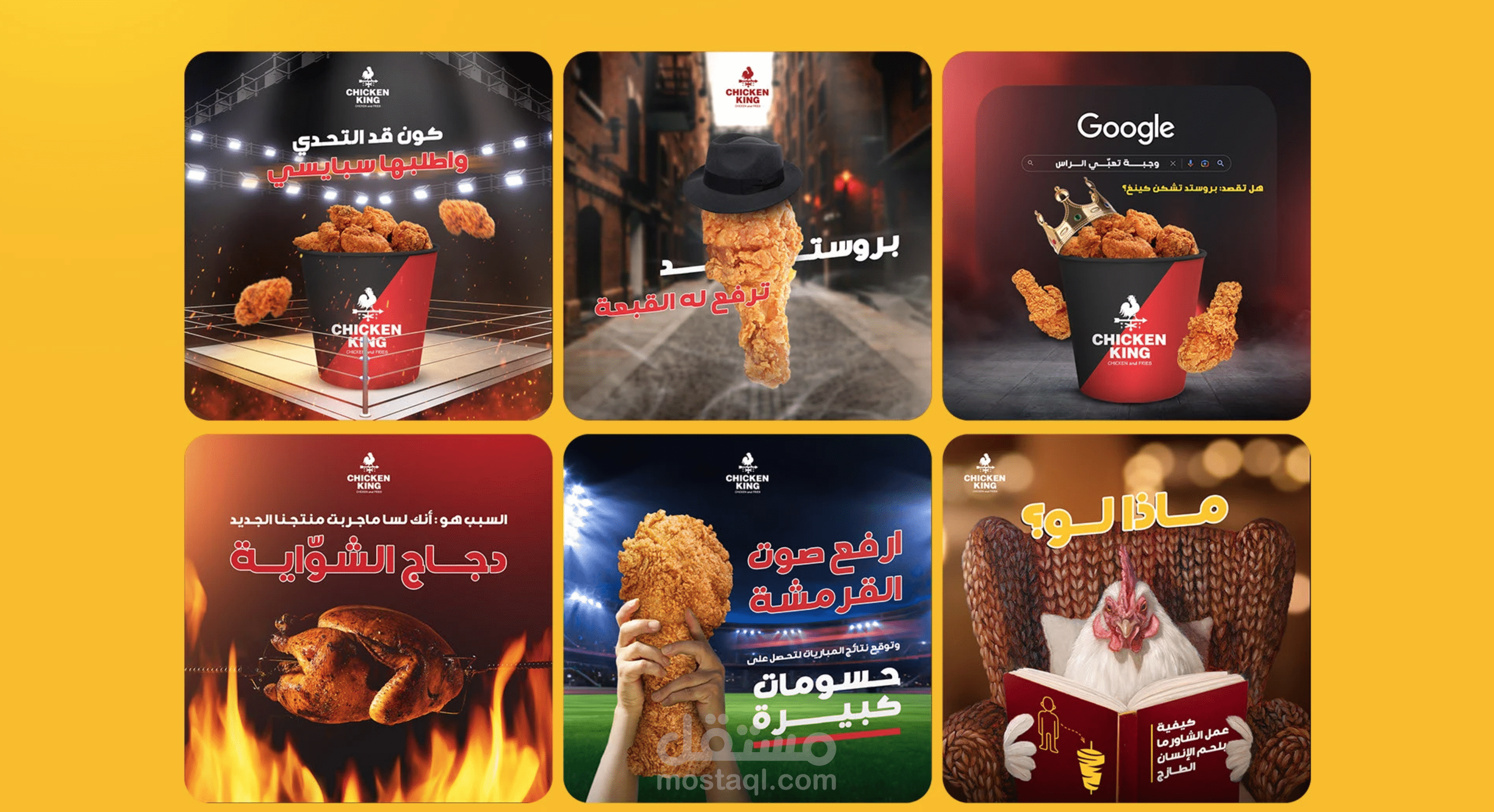 تصميم سوشيال ميديا ( chicken king )