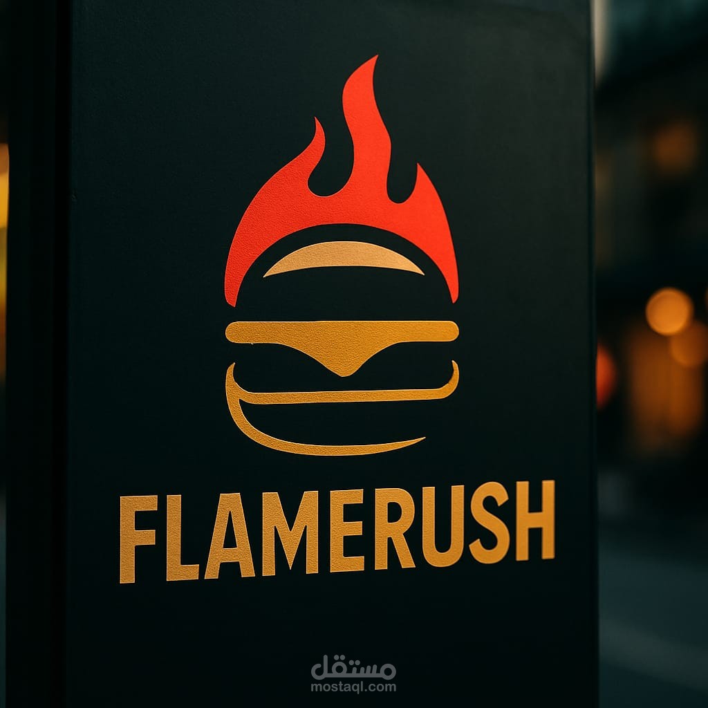Logo  لمطعم FlameRush