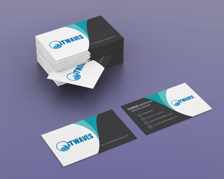 business card   for  it waves