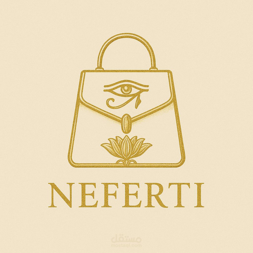 تصميم شعار فاخر لعلامة الحقائب النسائية "NEFERTI"