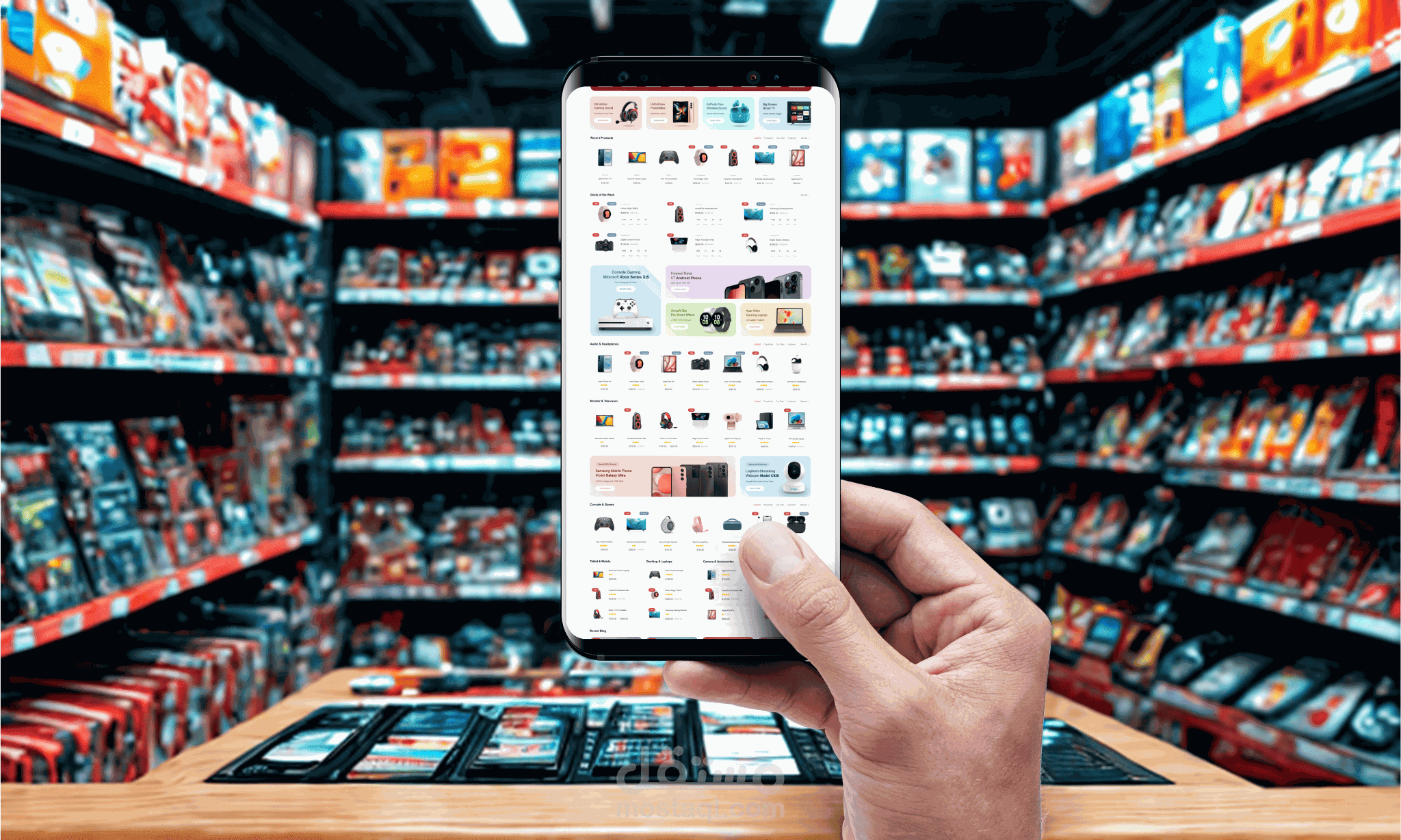 متجر اليكتروني لبيع المنتجات الرقمية و الاجهزة التقنية