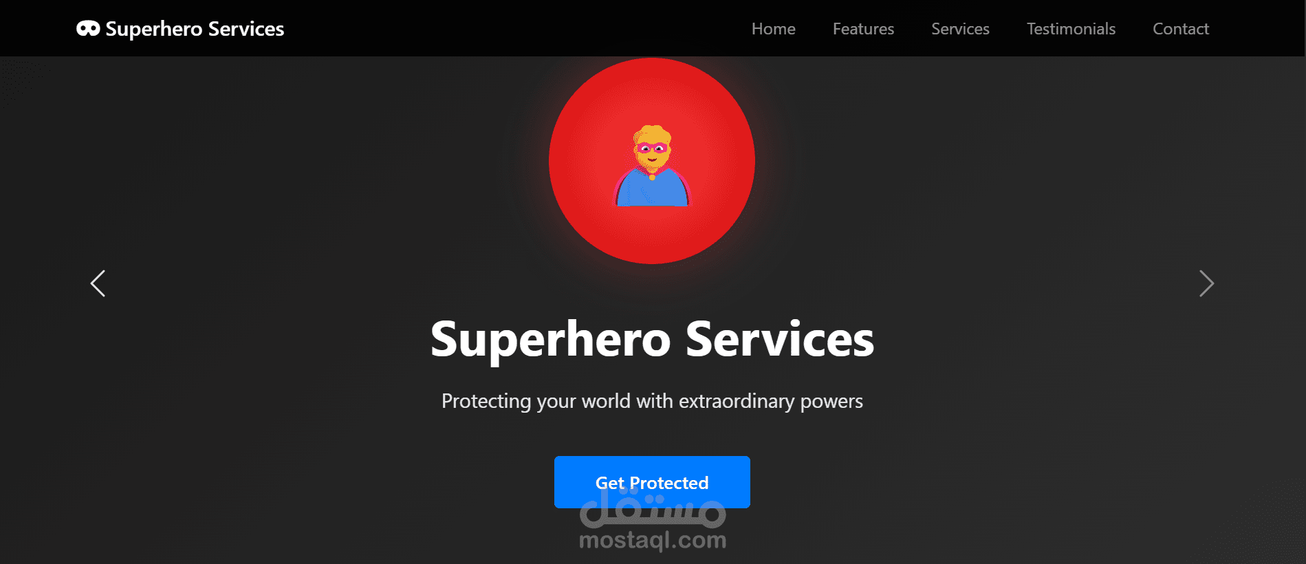 Superhero Website
