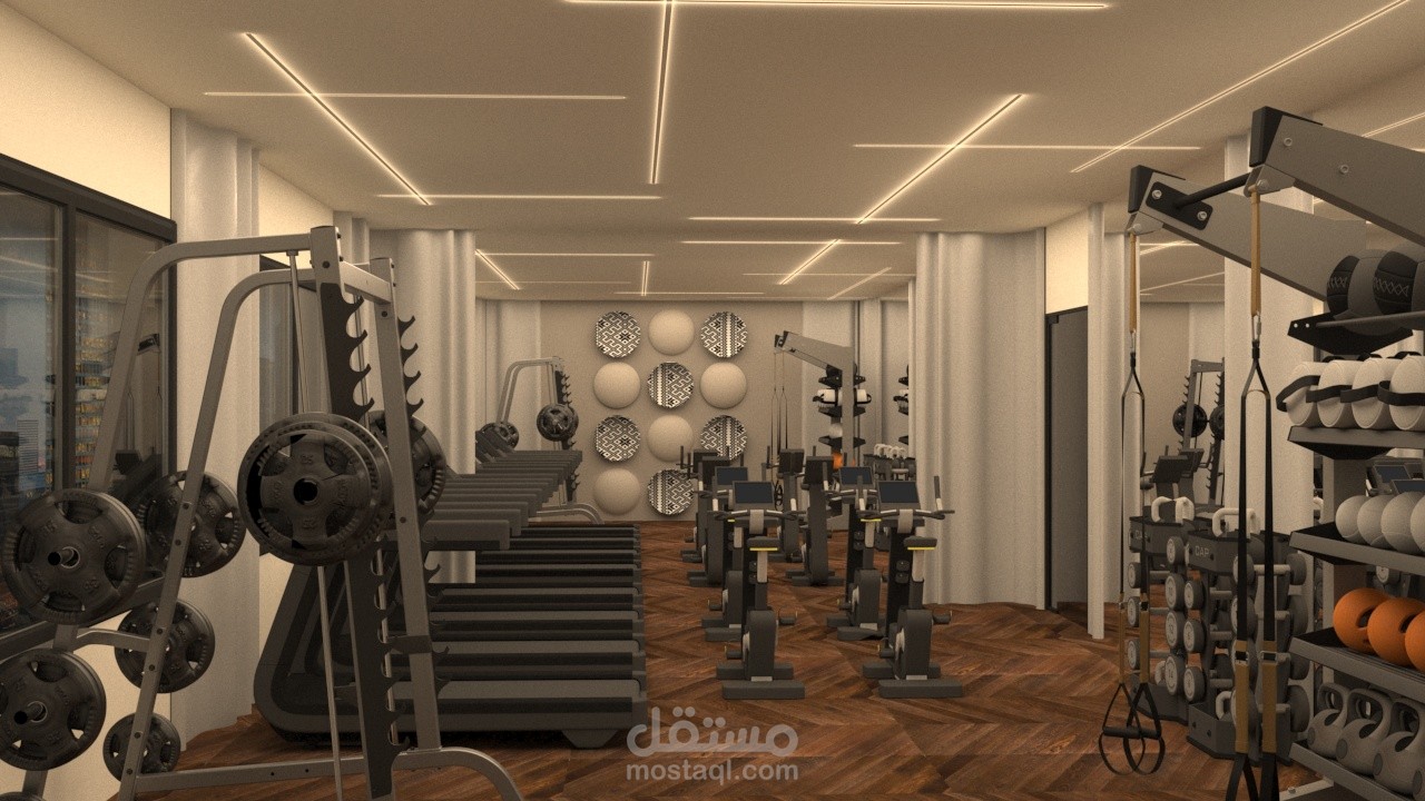 مشروع تصميم مركز رياضي
